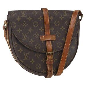 Authentic LOUIS VUITTON Monogram Chantilly GM Shoulder Bag M51232 LV